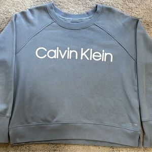 Calvin Klein Slate Blue Crew Neck Sweater